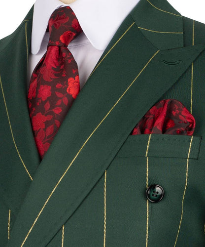 Pinstripe Double Breasted Suit