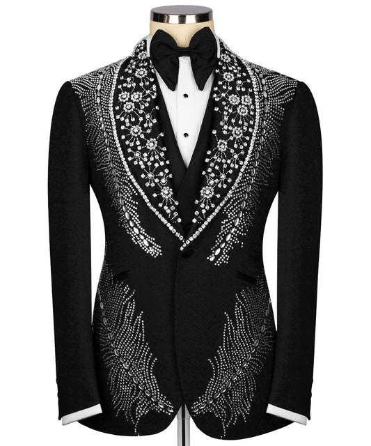 Silver Stone Embroıdered Tuxedo