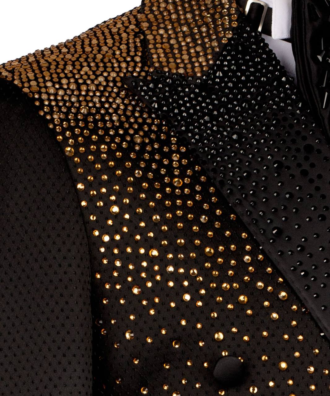 Stone Embellished Black Tuxedo
