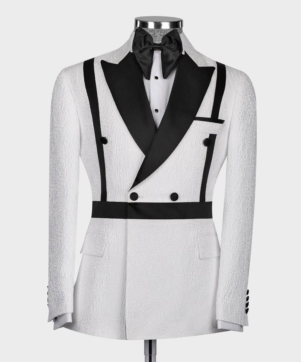 Double Breasted Tuxedo With Sash Detail