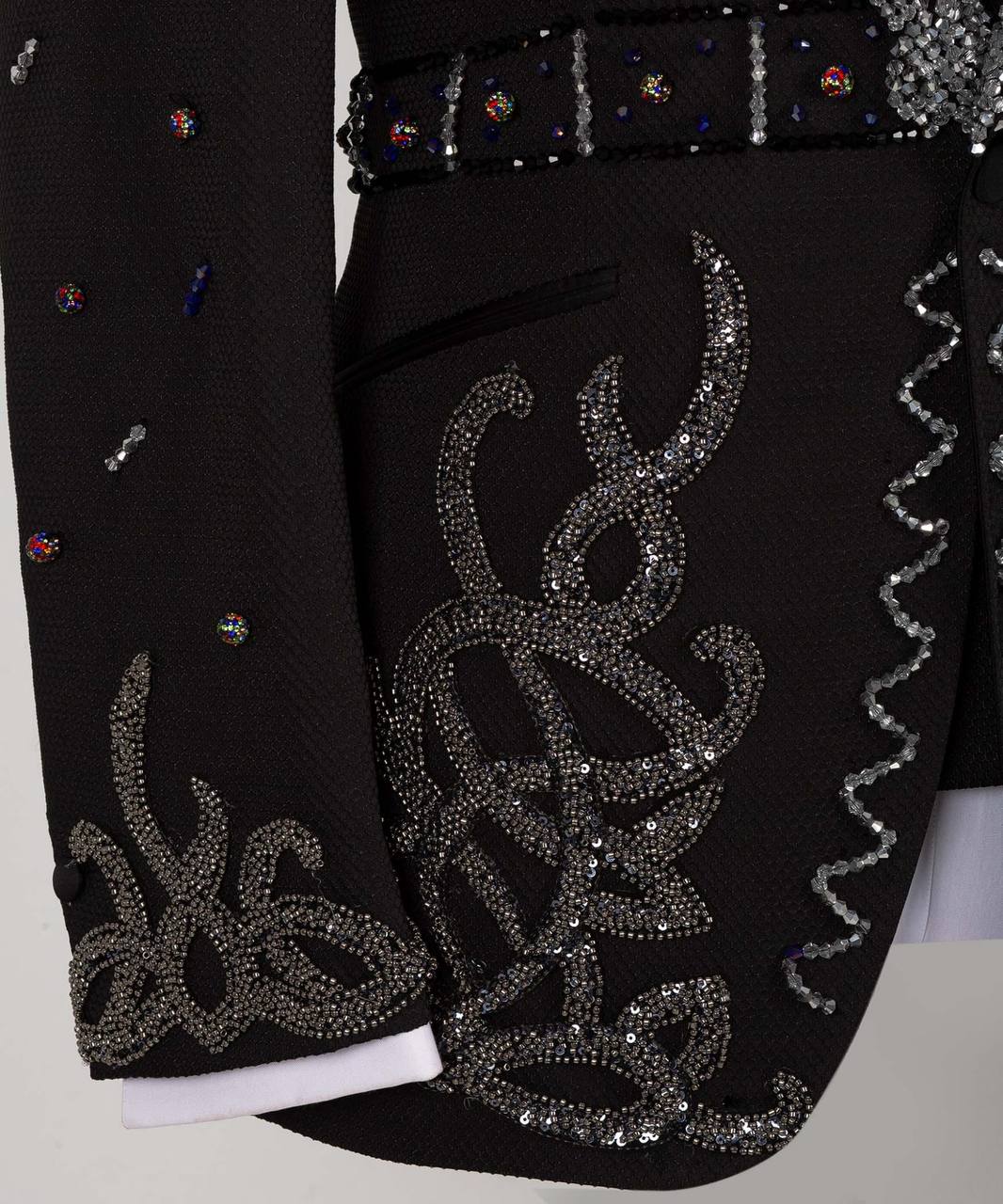 Jewelry Embellished Black Tuxedo