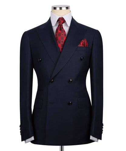 Navy Double Breasted Formal Suit