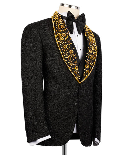 Sparkling Tuxedo With Crystal Embellishments