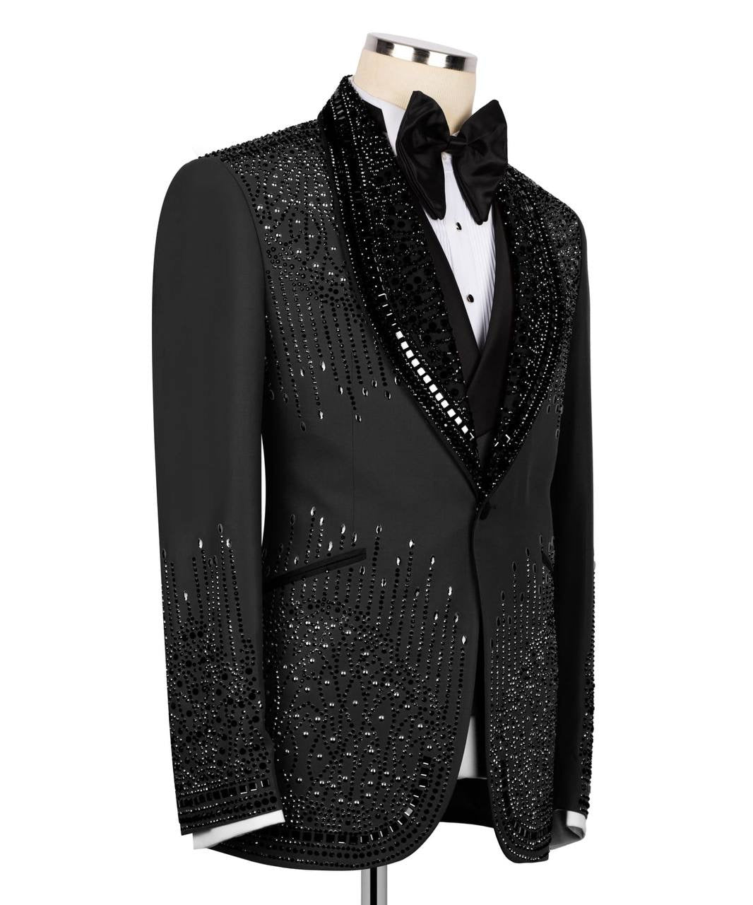 Custom Made Stone Embroidered Tuxedo