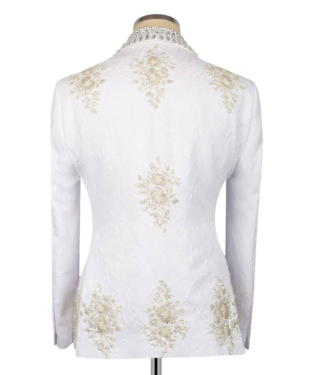 Ornately Patterned Embellished Tuxedo
