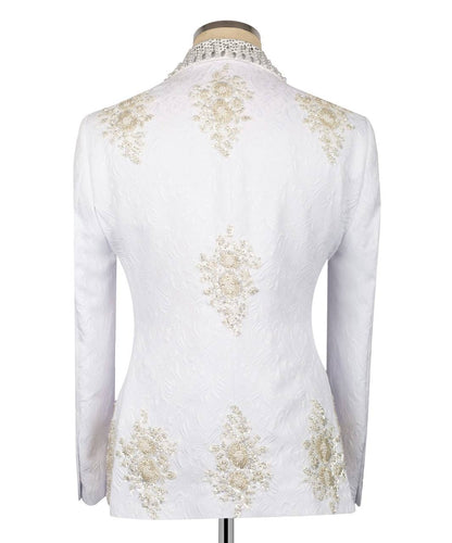 Ornately Patterned Embellished Tuxedo