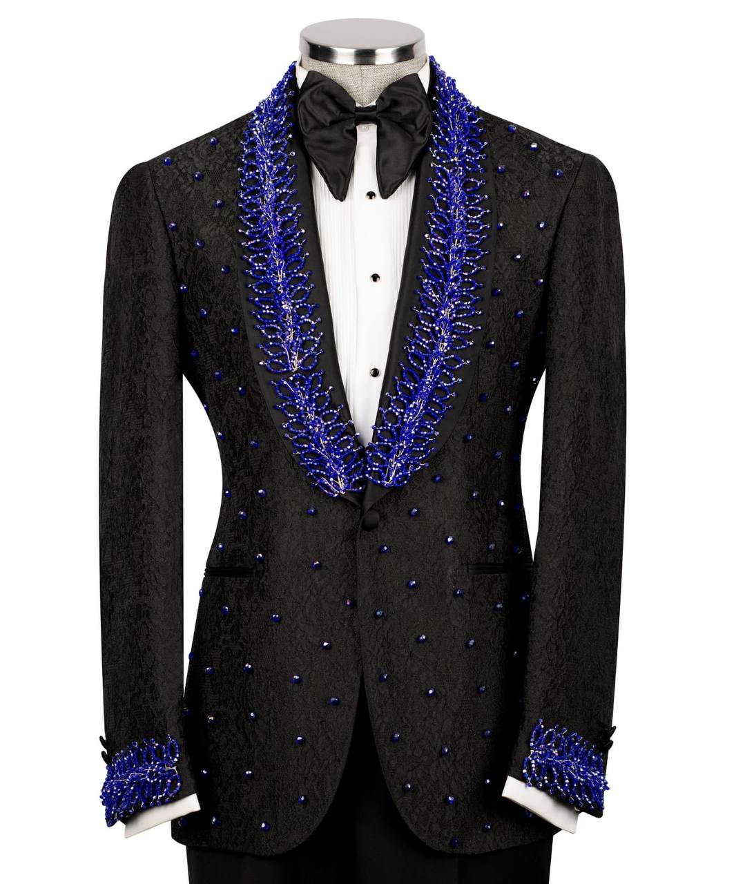 Exclusive Tuxedo With Stone Embellished