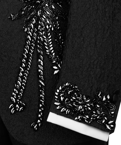 Exclusive Tuxedo With Crystal Embellished