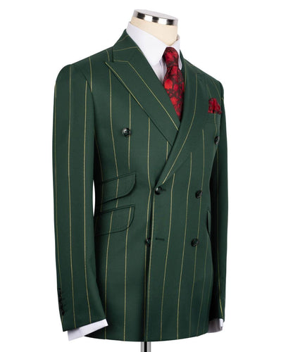 Pinstripe Double Breasted Suit