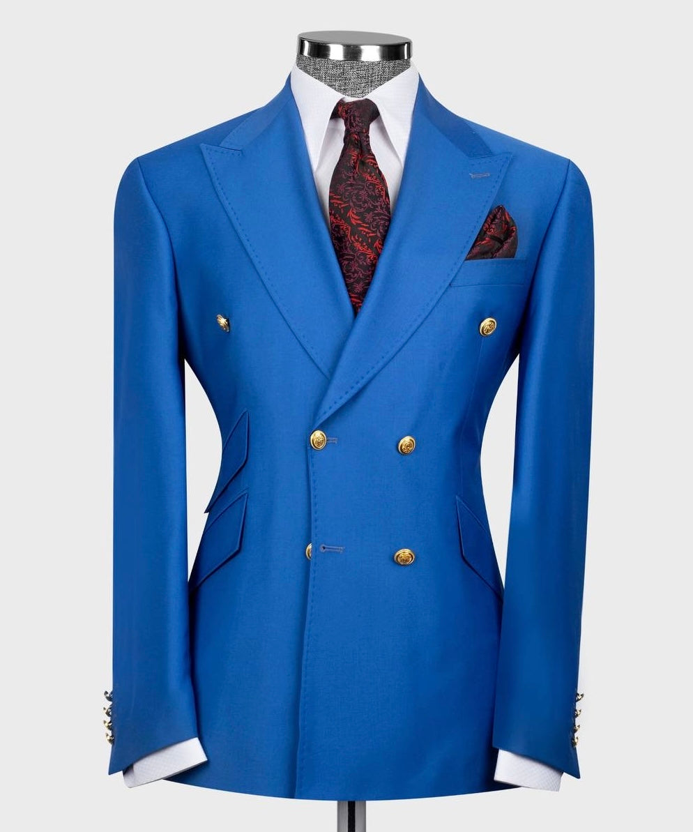 Double Breasted With Gold Button