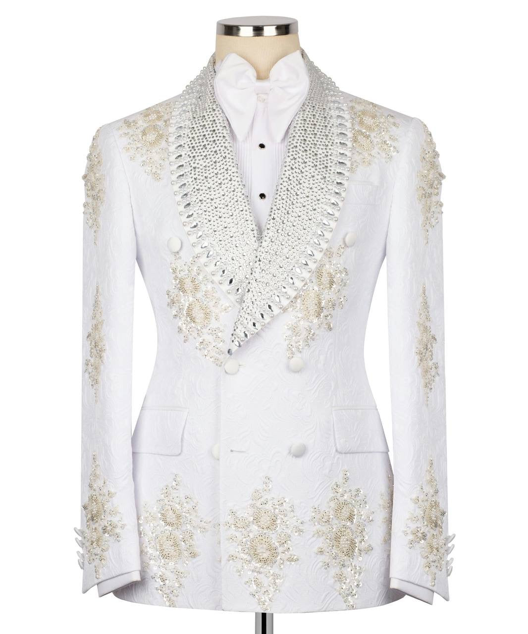 Ornately Patterned Embellished Tuxedo