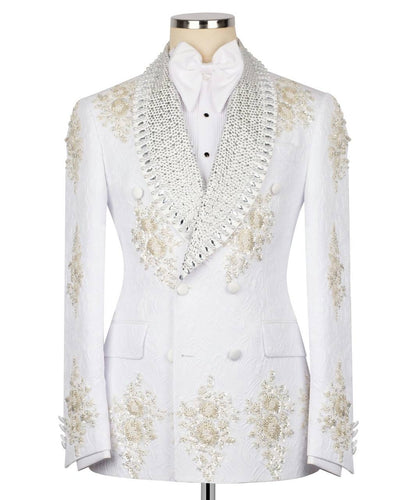 Ornately Patterned Embellished Tuxedo