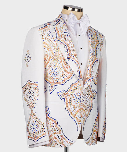 Exclusive Stone Design White Tuxedo