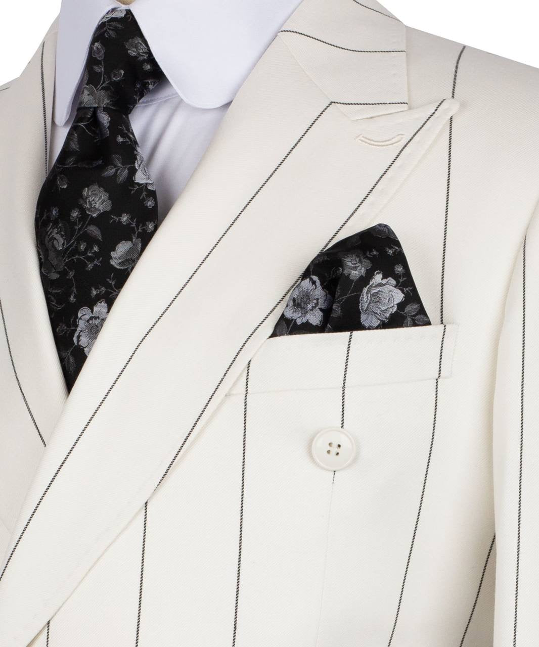 Pinstripe Double Breasted Suit