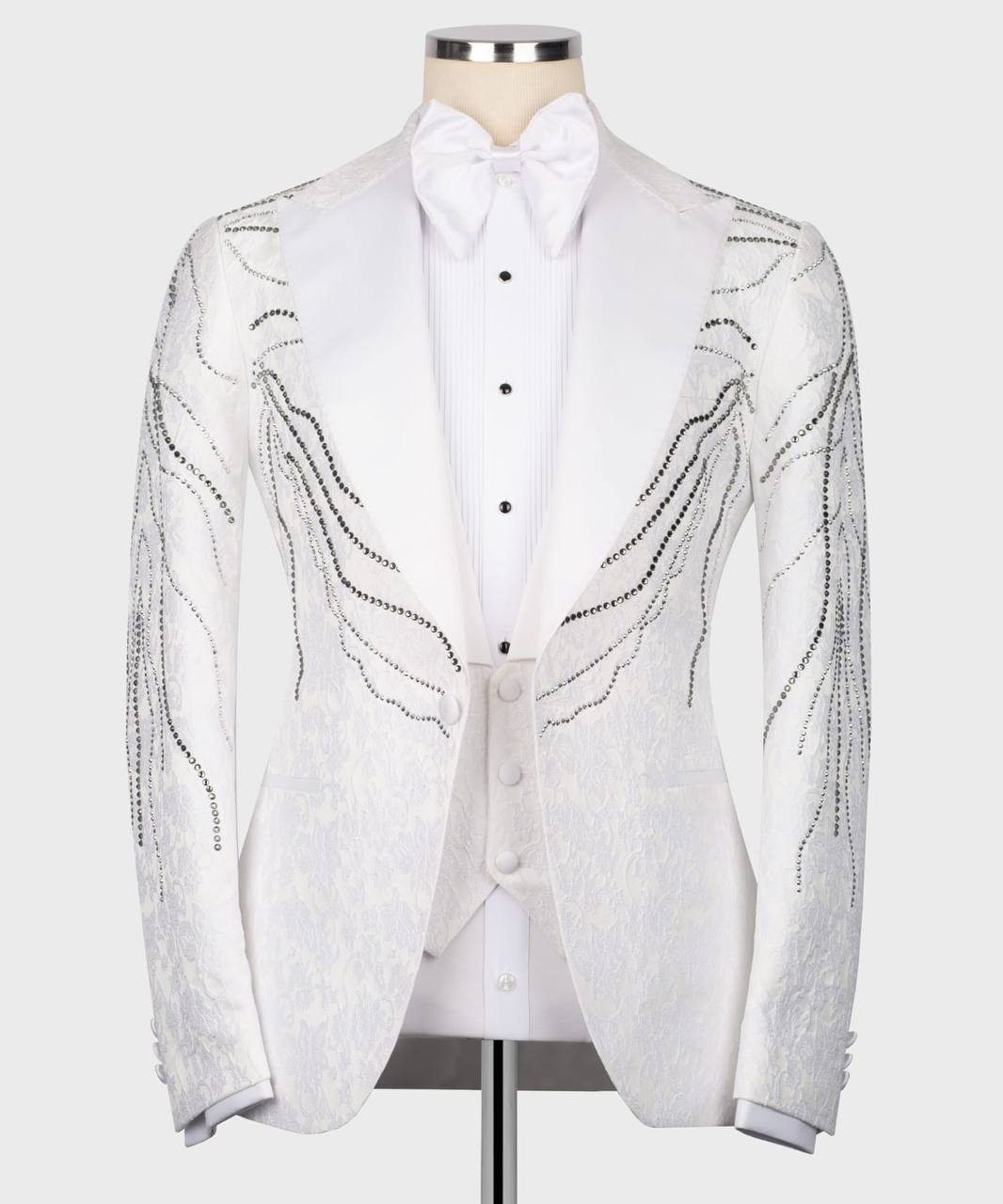 White 3 Piece Exclusive Tuxedo