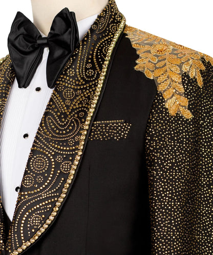 Baroque Black Gold Tuxedo