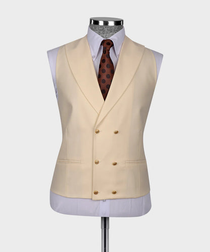 Business Golden Button Suit