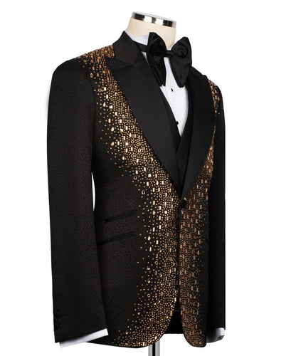 Gold Jewelry Ornament Black Tuxedo