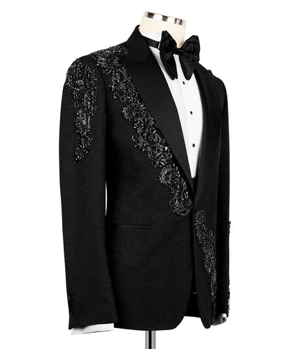 Exclusive Crystal Embellishments Black Tuxedo