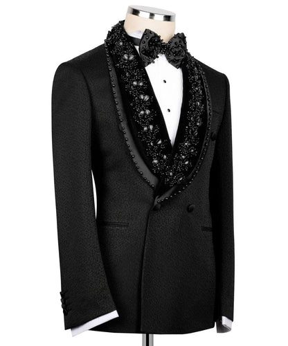 Black Embellished Tuxedo