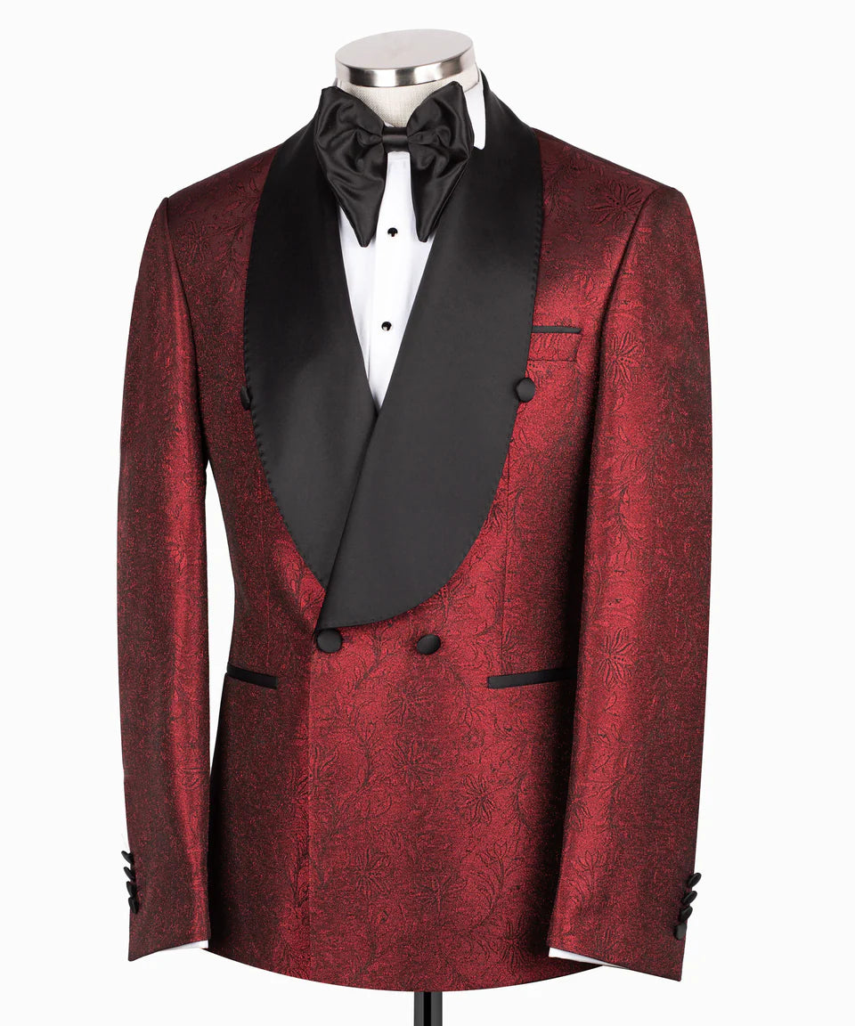 Shawl Lapel Red Tuxedo