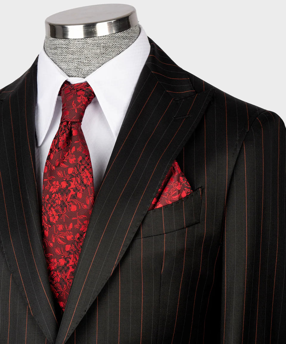 Classic Striped Three Piece Suit