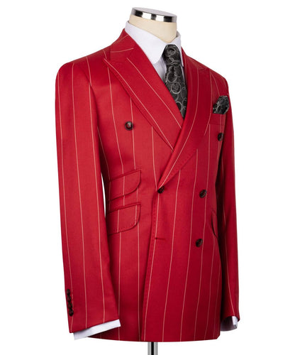Pinstripe Double Breasted Suit