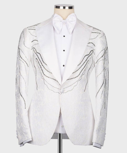 White 3 Piece Exclusive Tuxedo
