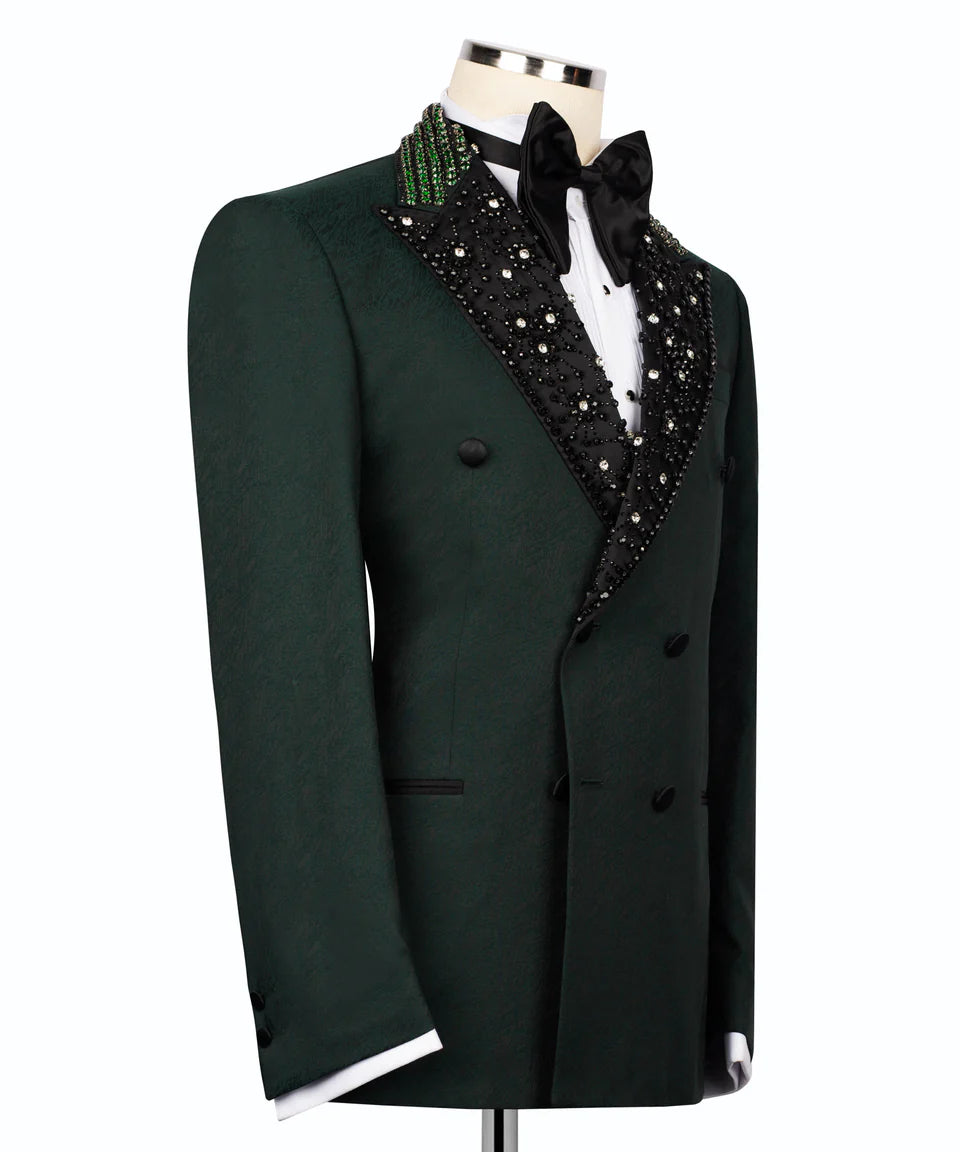 Tuxedo With Embellished Collar