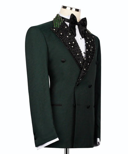 Tuxedo With Embellished Collar