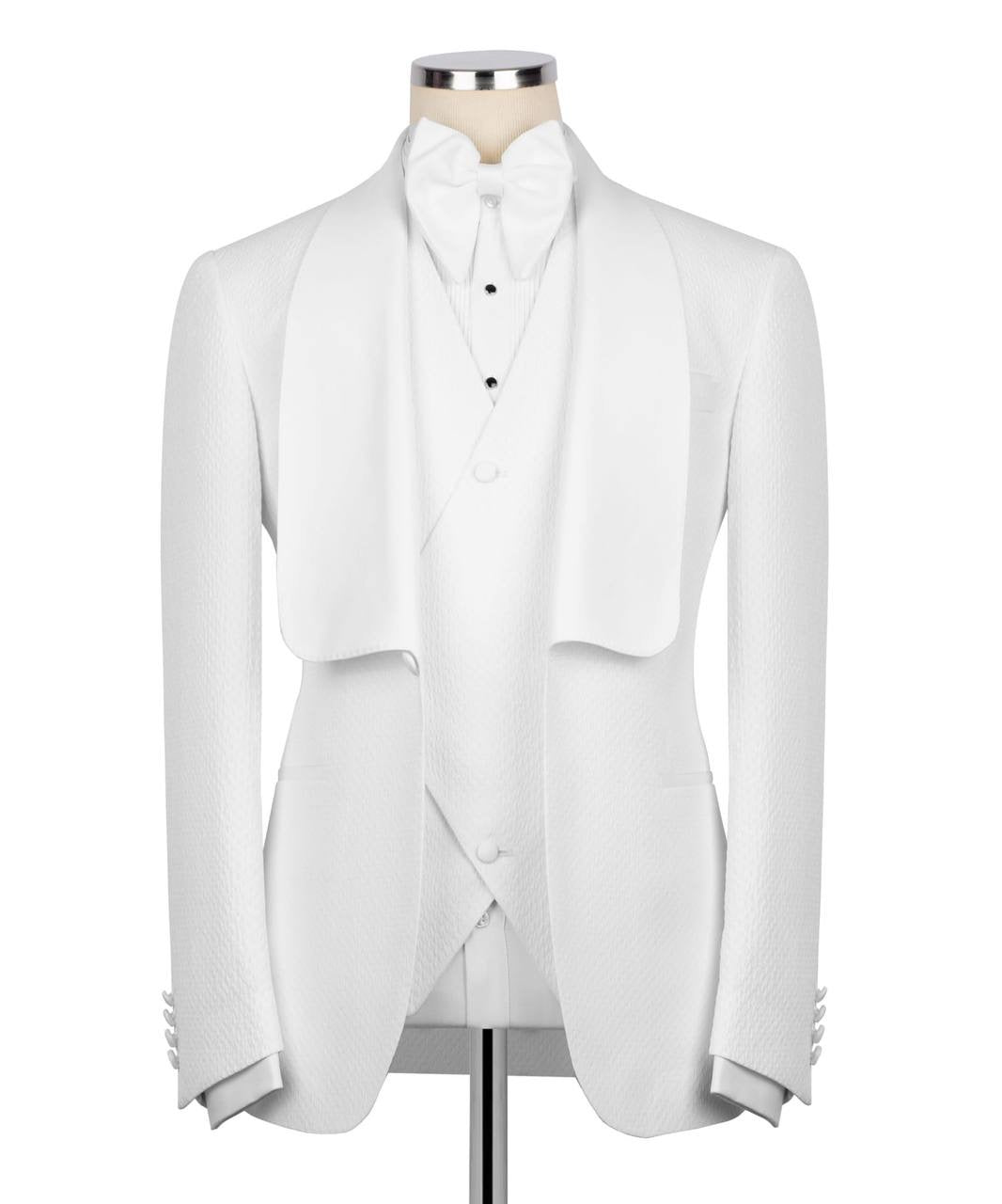 Custom Collar White Tuxedo