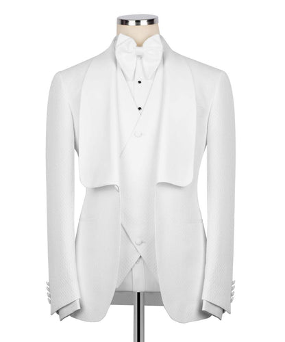 Custom Collar White Tuxedo