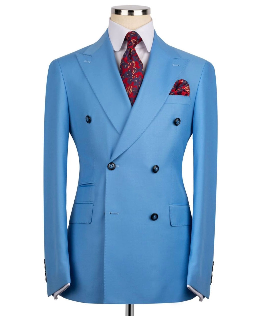 Powder Blue Double Breasted Suit