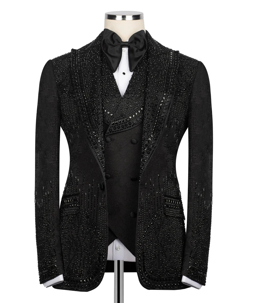 Exclusive Stone Embroidered Tuxedo