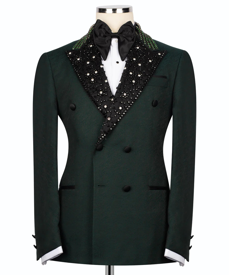 Tuxedo With Embellished Collar