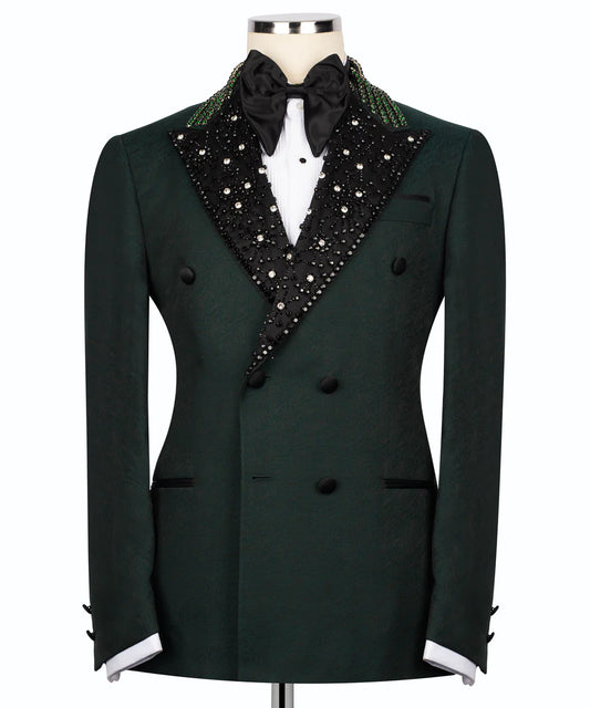 Tuxedo With Embellished Collar