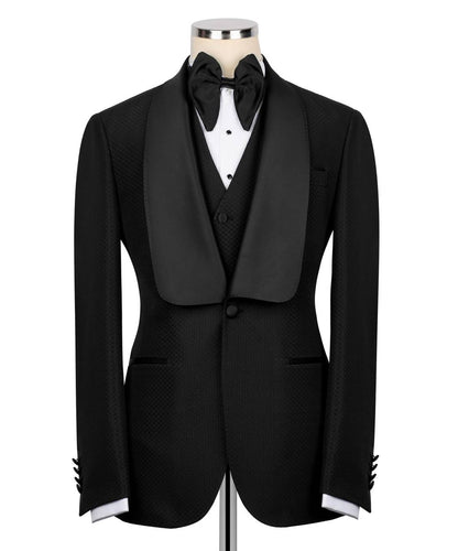 Custom Collar Black Tuxedo
