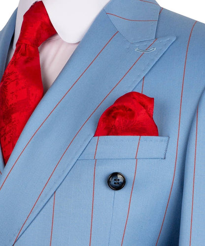 Pinstripe Double Breasted Suit
