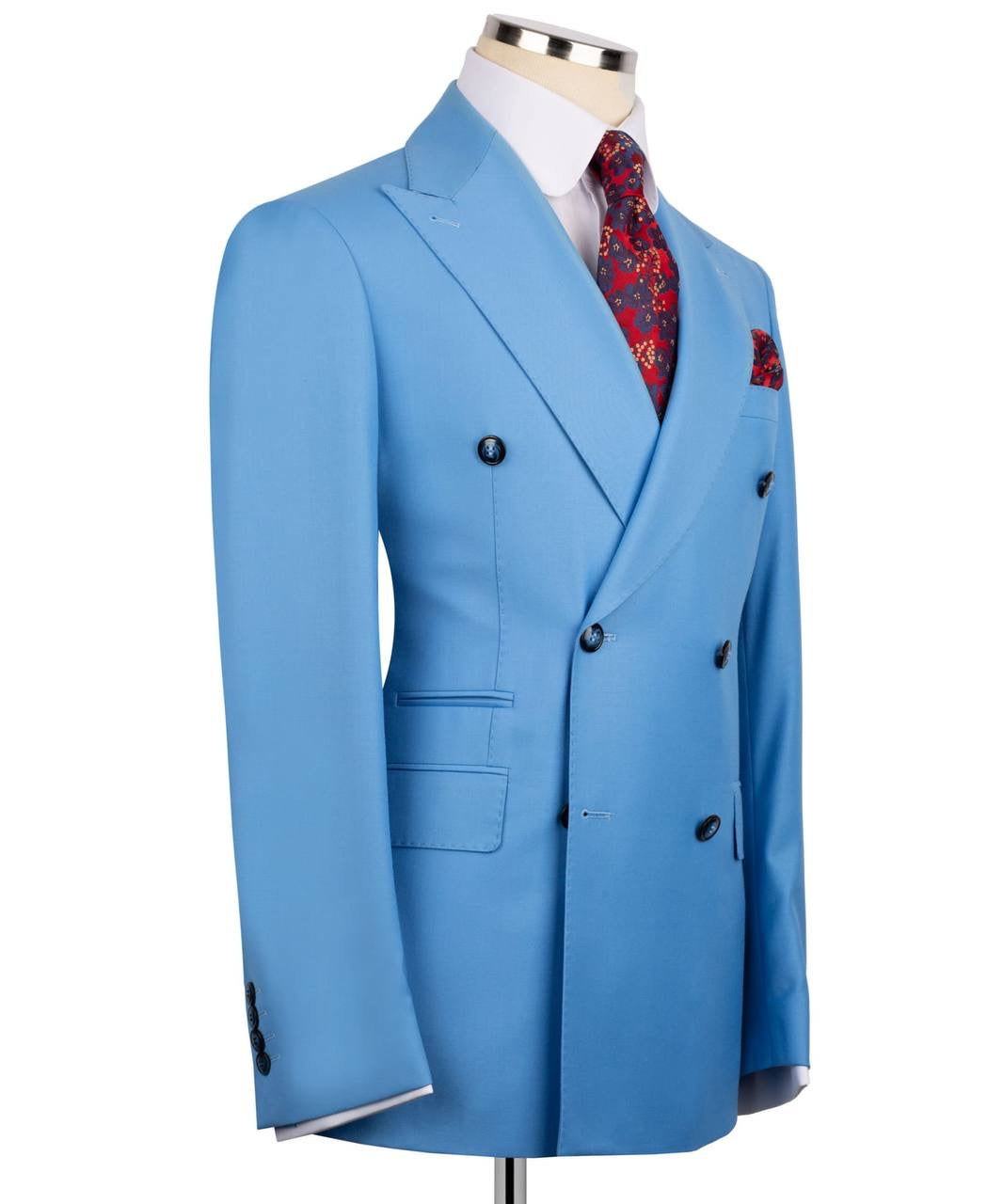 Powder Blue Double Breasted Suit