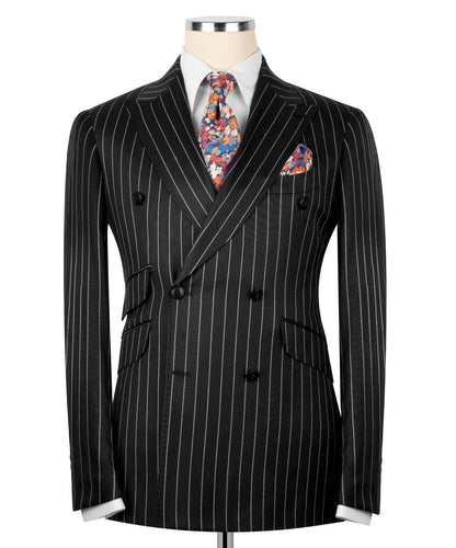 Striped Double Breasted Suit