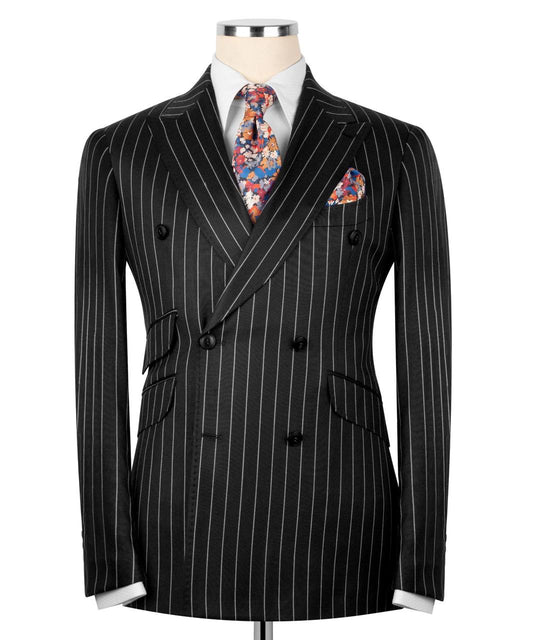 Striped Double Breasted Suit