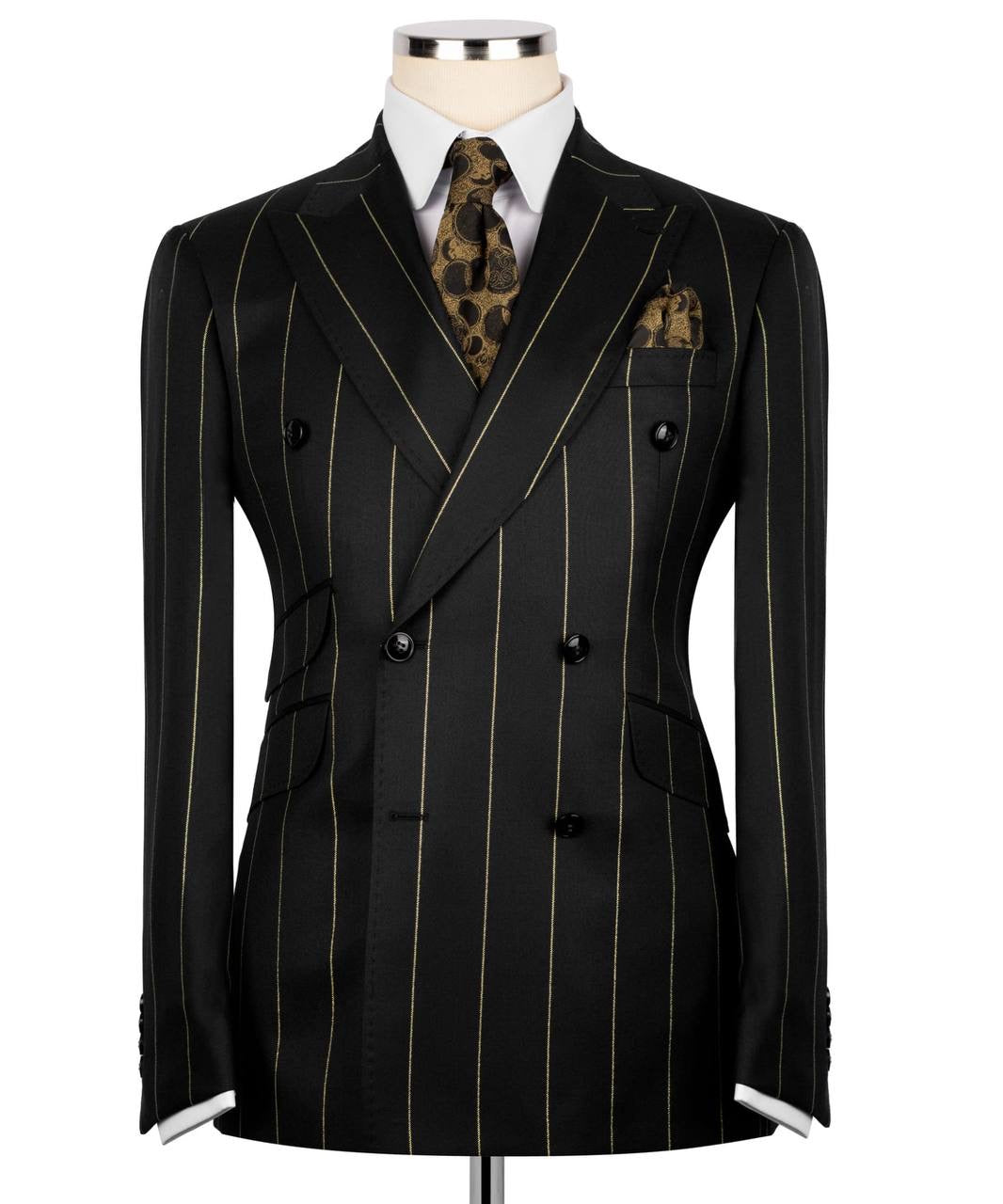 Pinstripe Double Breasted Suit