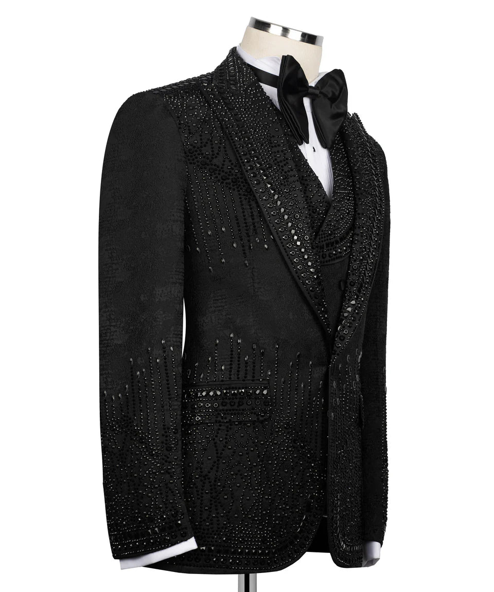 Exclusive Stone Embroidered Tuxedo
