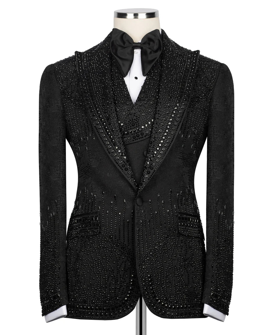 Exclusive Stone Embroidered Tuxedo