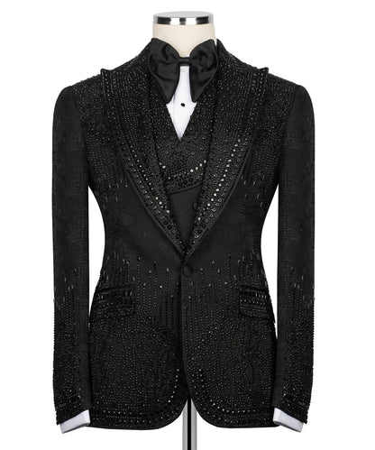 Exclusive Stone Embroidered Tuxedo