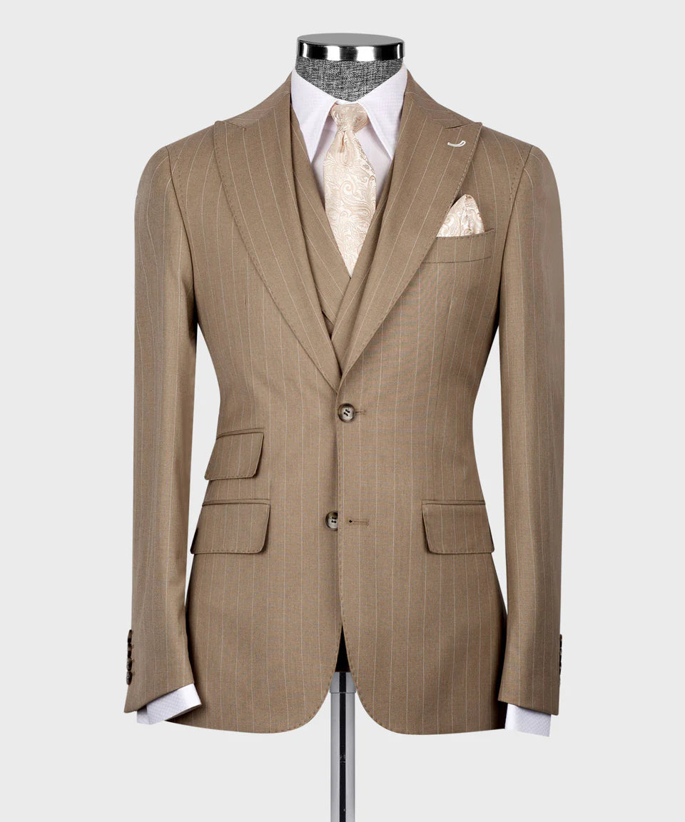 Striped Three Piece Suit