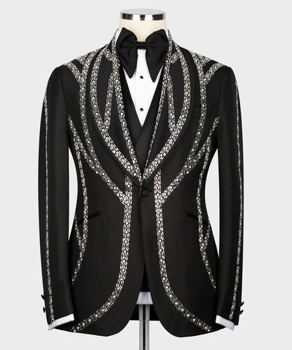 Exclusive Stone Embroıdered Tuxedo
