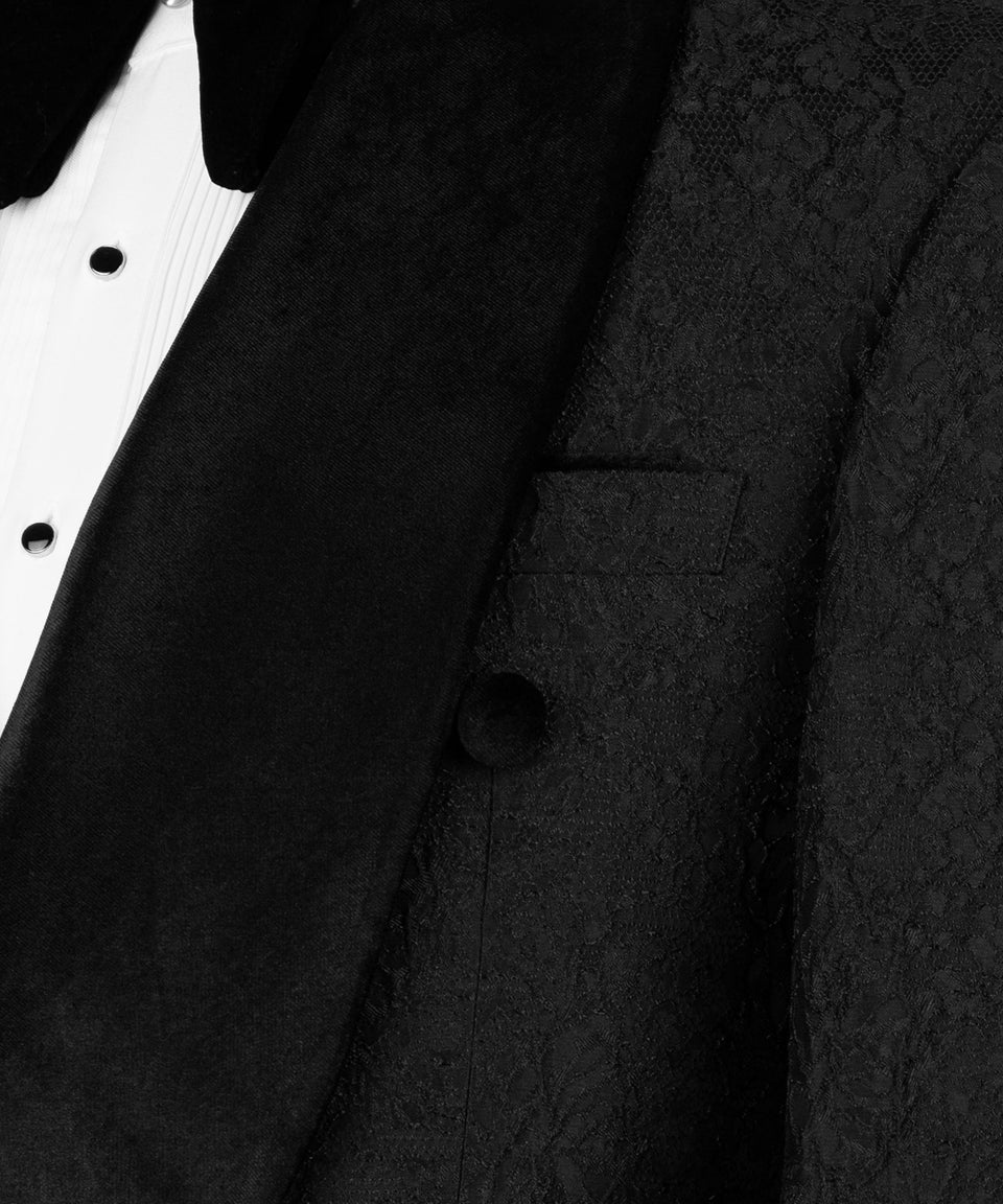 Black Velvet Shawl Collar Tuxedo