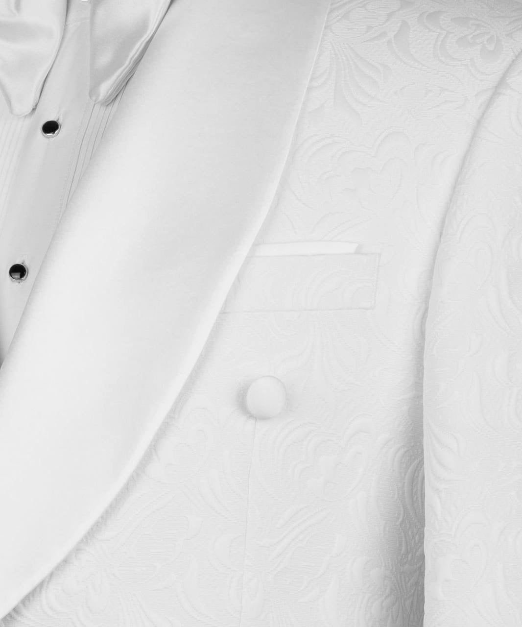 White Paisley Shawl Tuxedo