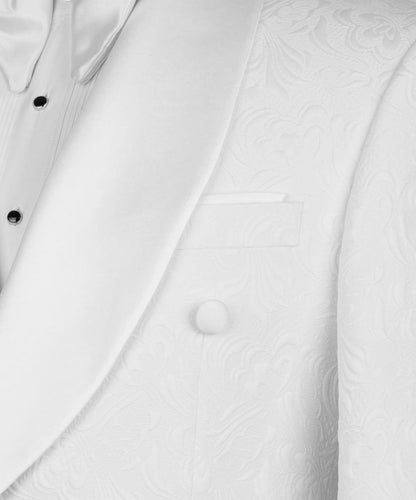 White Paisley Shawl Tuxedo